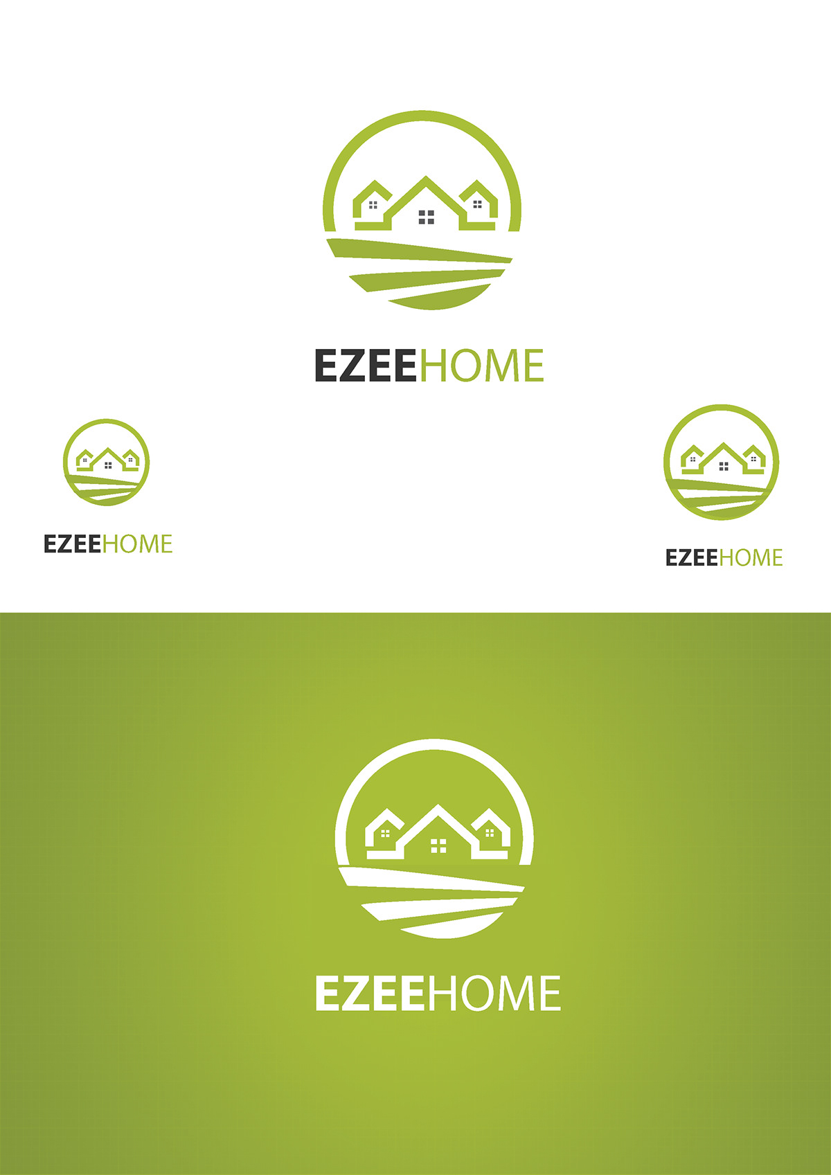 EzeeHOME (logo) logo ezee home under construction green