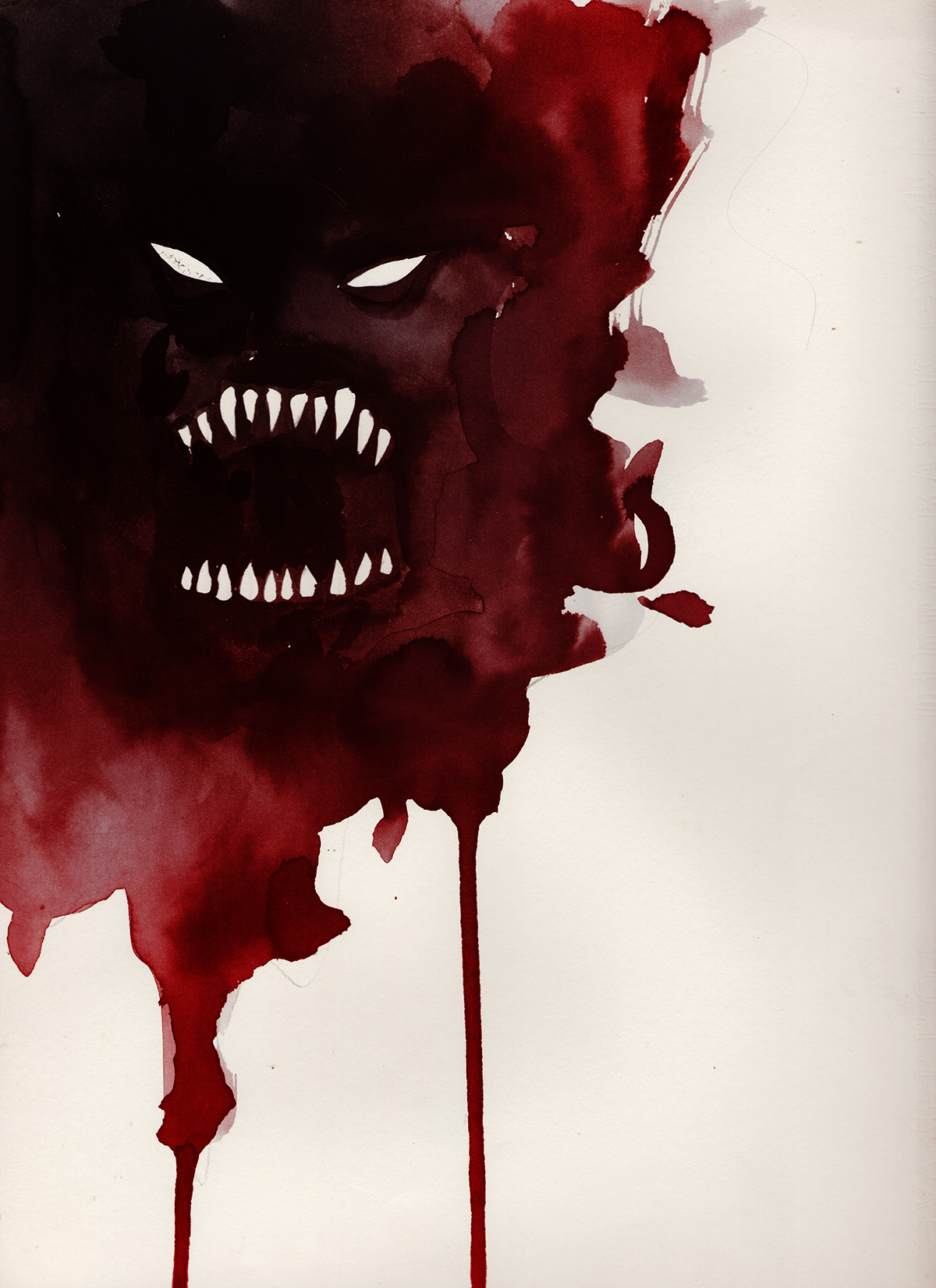 vampire ink ILLUSTRATION  graphic design  concept art Character design  poster water color draw
