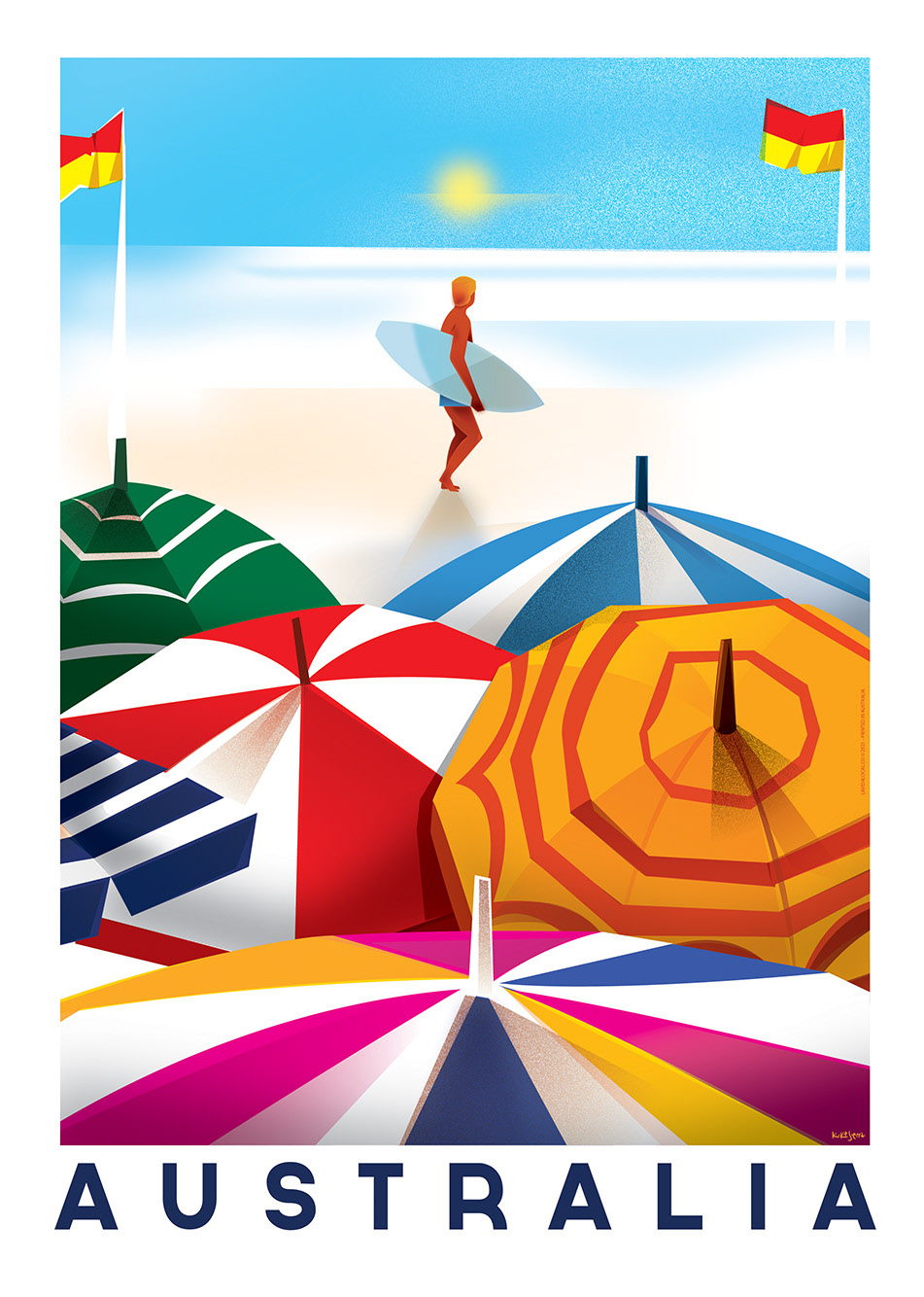 Australia ByronBay design Drawing  goldcoast graphic kikesierra poster Surf surfersparadise