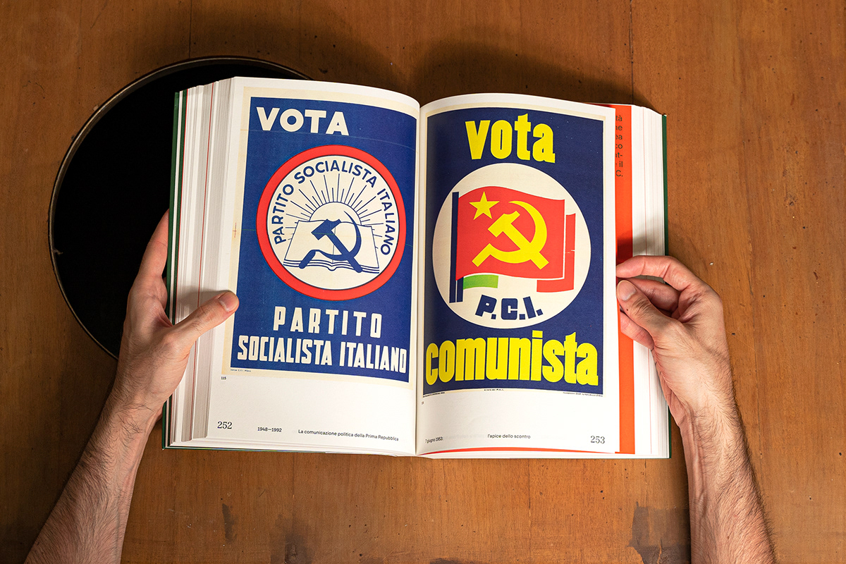 communication graduation ISIA Urbino Italy party political poster Republic story thesis