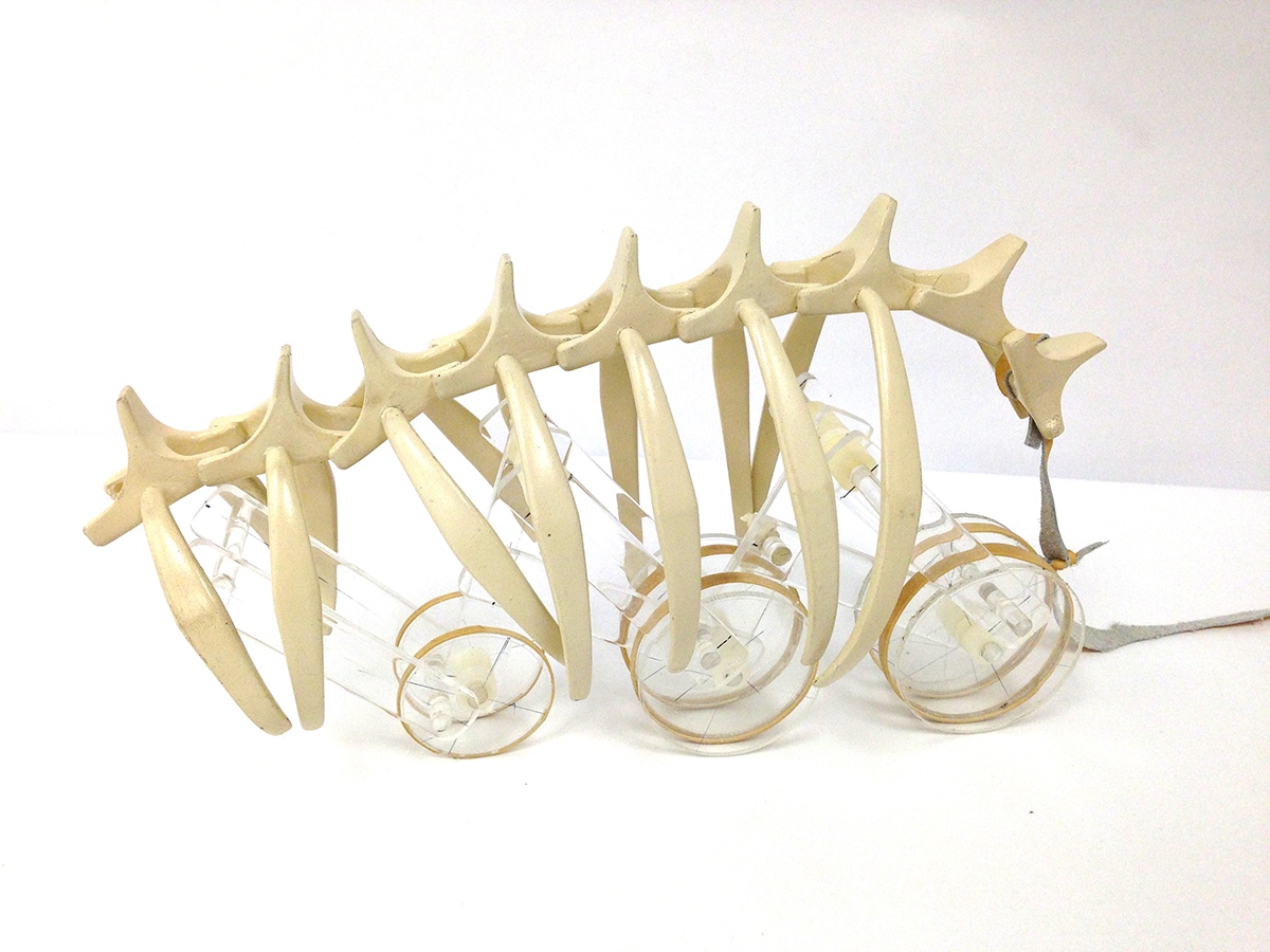 3d printing kinetic sculpture mechanics skeleton