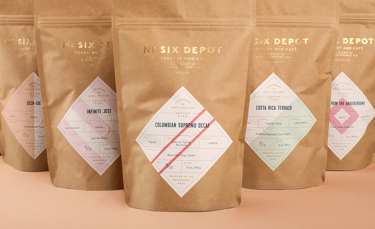 Identity Design Stationery labels Coffee tea Salt