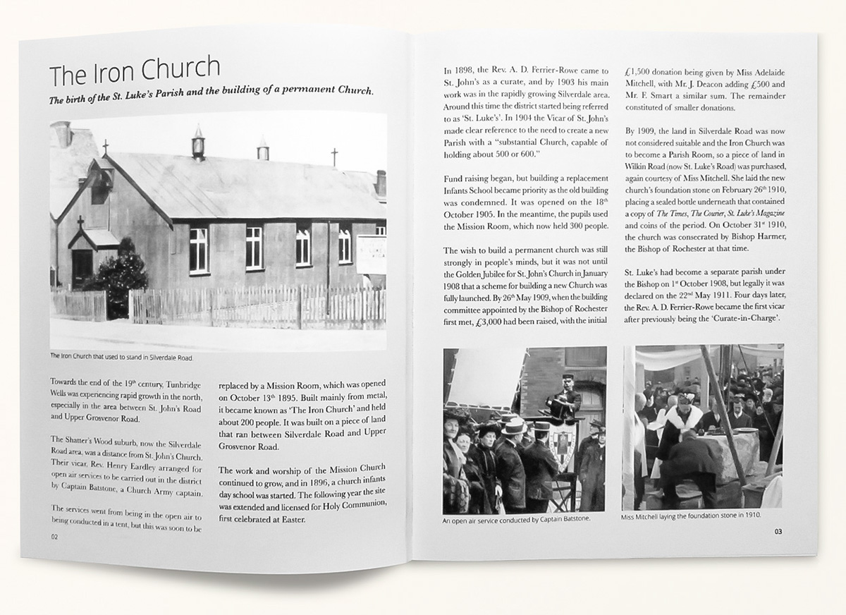 church history Archive identity book St. Luke's Tunbridge Wells kent england images resource heritage photographs Editing 