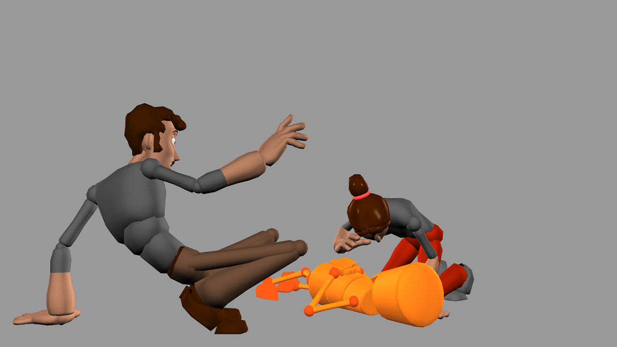 character animation Norman Rig Buckid rig 11secondclub 3D polished blocking Breakdown animation breakdown 3d animation