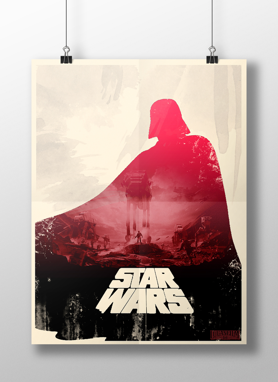 star Wars Starwars star wars photoshop poster ilustation Lucasfilm