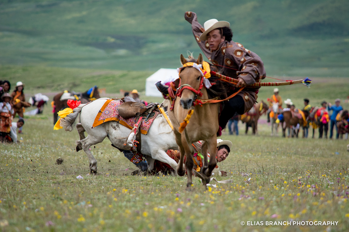 Litang china western Sichuan Horse racing Festival culture tradition traditional clothing Sports race Gathering festival people