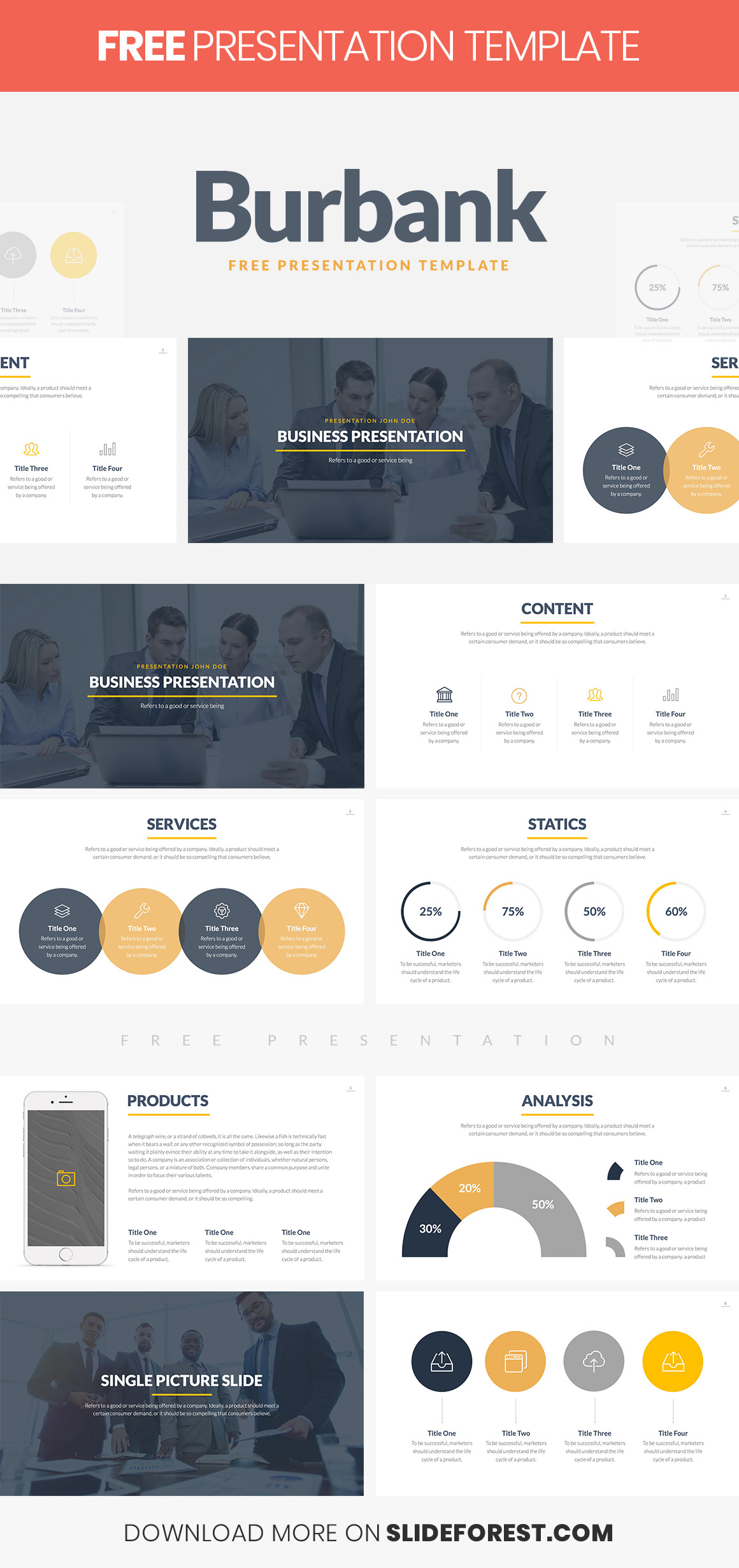 powerpoint templates free template keynote theme Google Slides marketing   investor pitch deck report sales