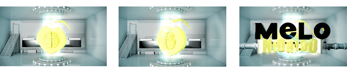 Ident  tv logo brand Fruit peach  3d bumper presentation Self Promotion