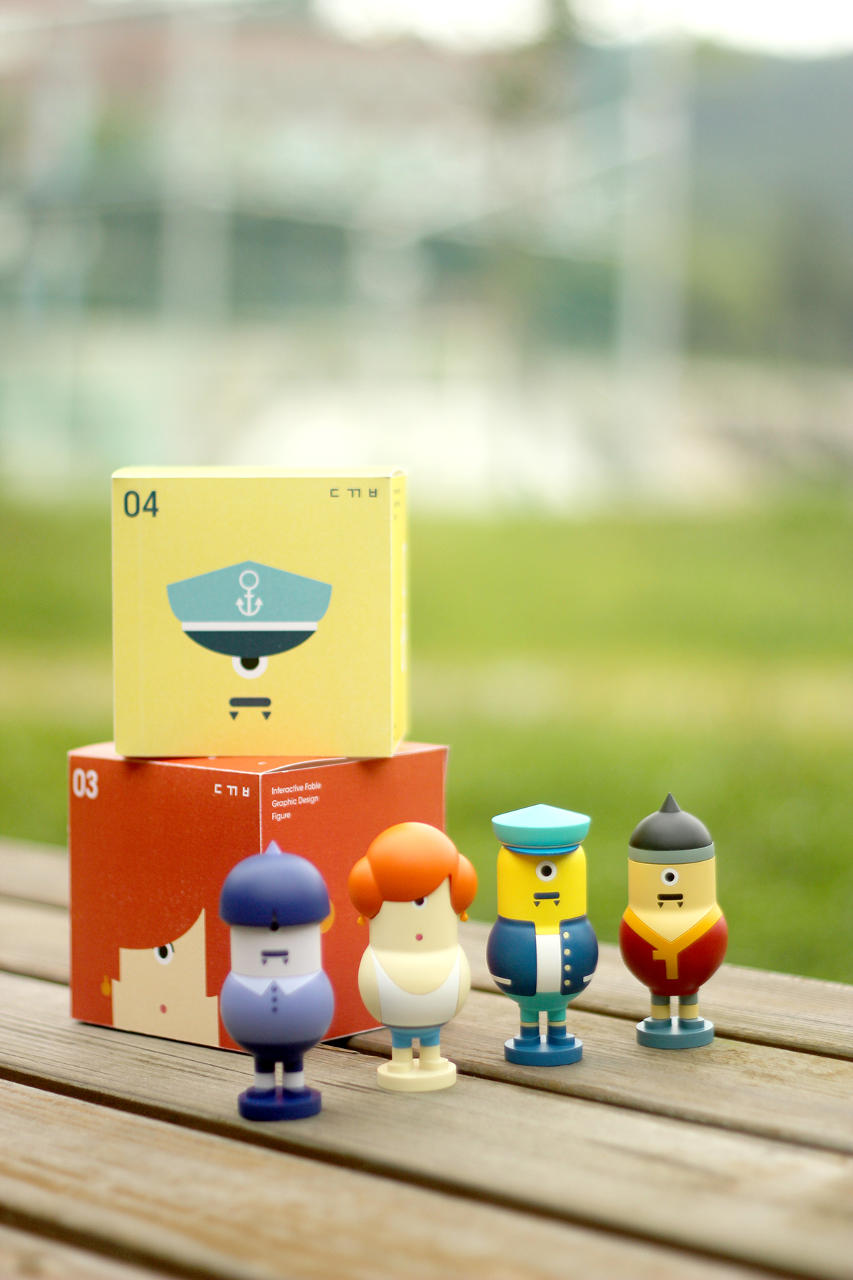 Character monster Korea package graphic illust app figure 3D application fable interaction post card identity content