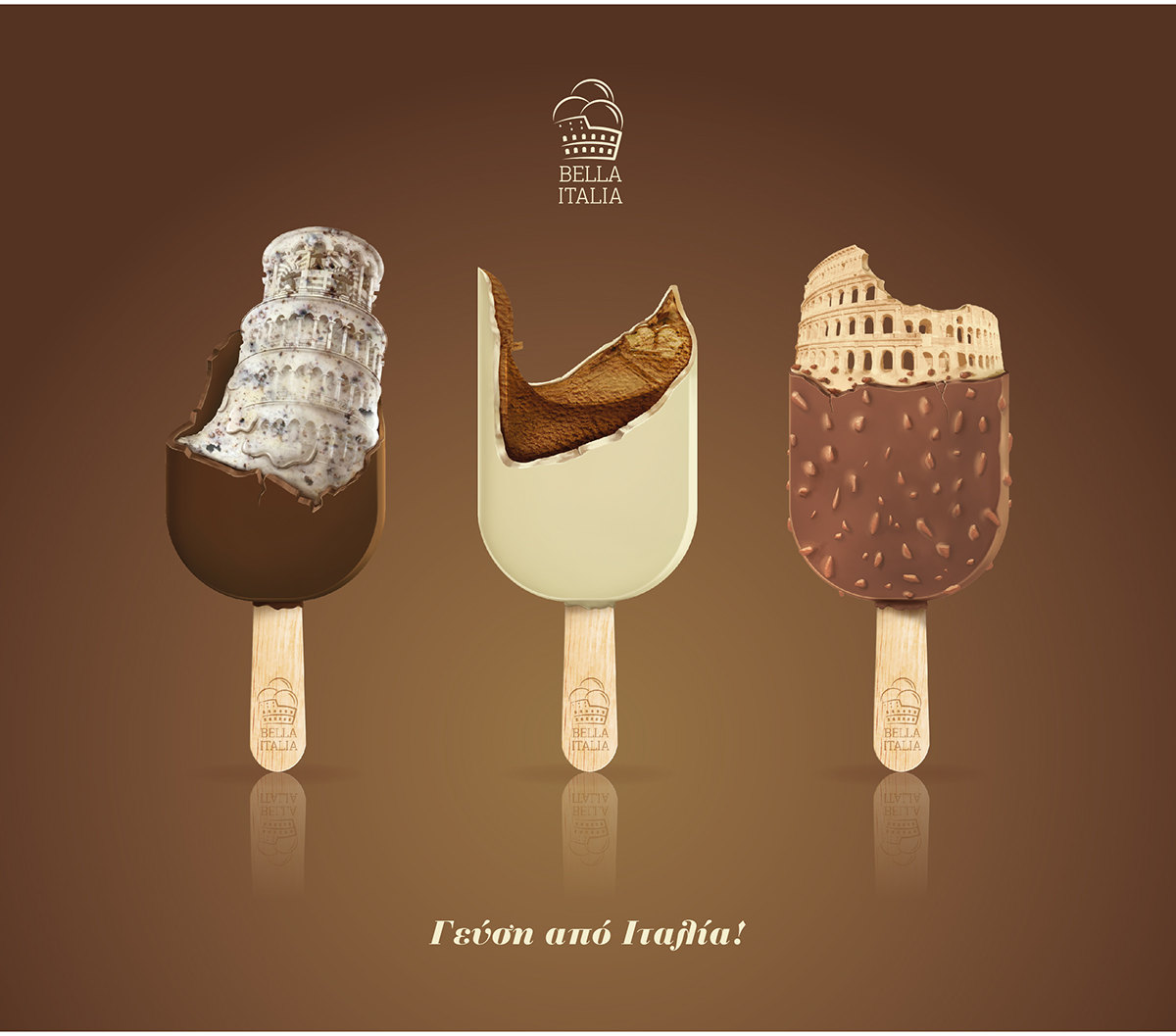 ice cream ice cream Italy chocolate Bella brand cookiews cream & cookies  colosseum  gondola taste summer Food 