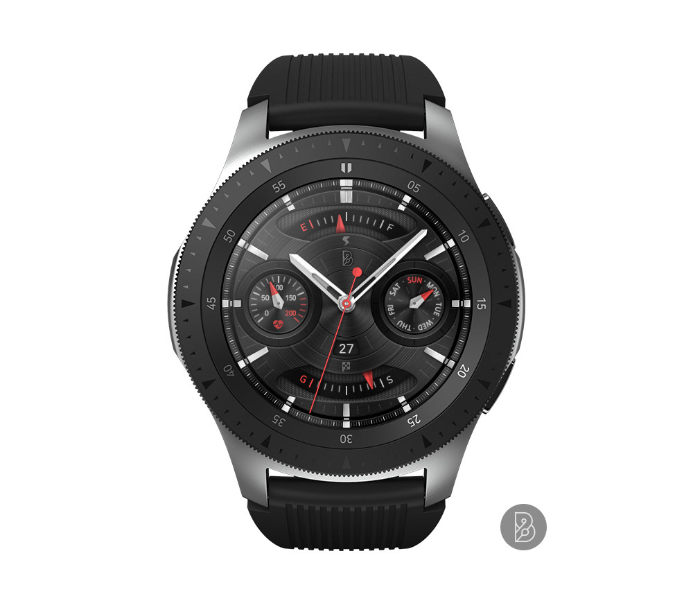 watchface smartwatch modern Samsung gears2 gears3 galaxywatch galaxywatchactive brunen 9dot