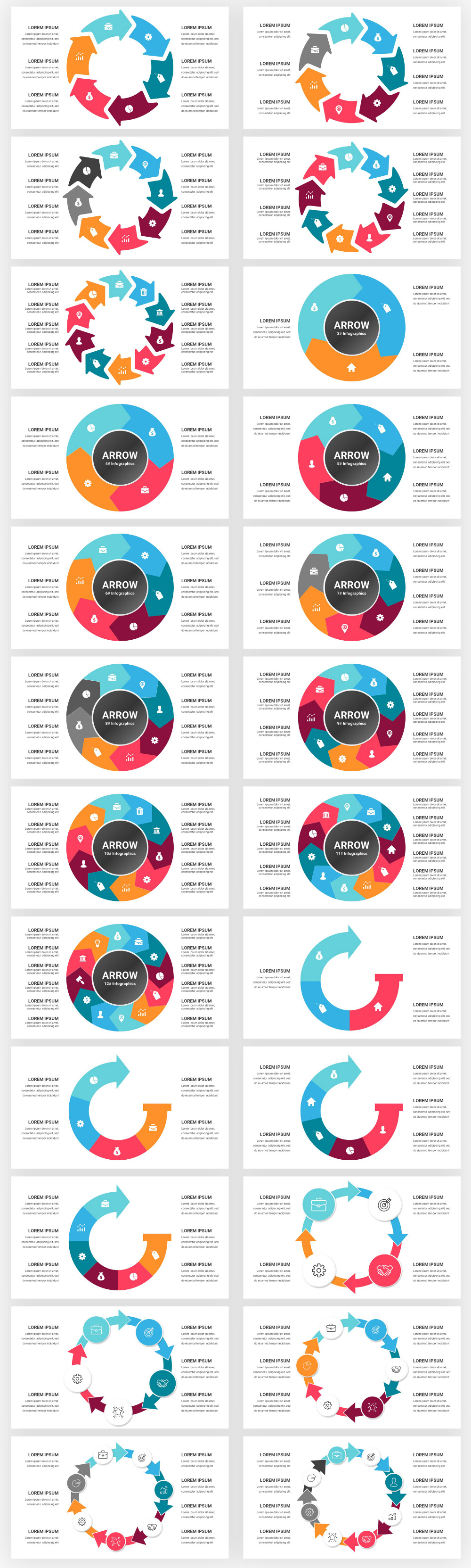 Infographics Complete Bundle PowerPoint Templates - 11