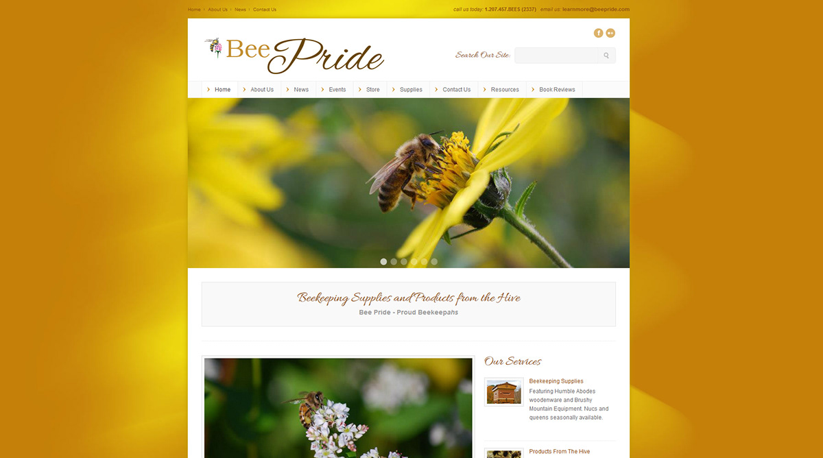 Website bees bee bee pride E COMMERCE e-commerce