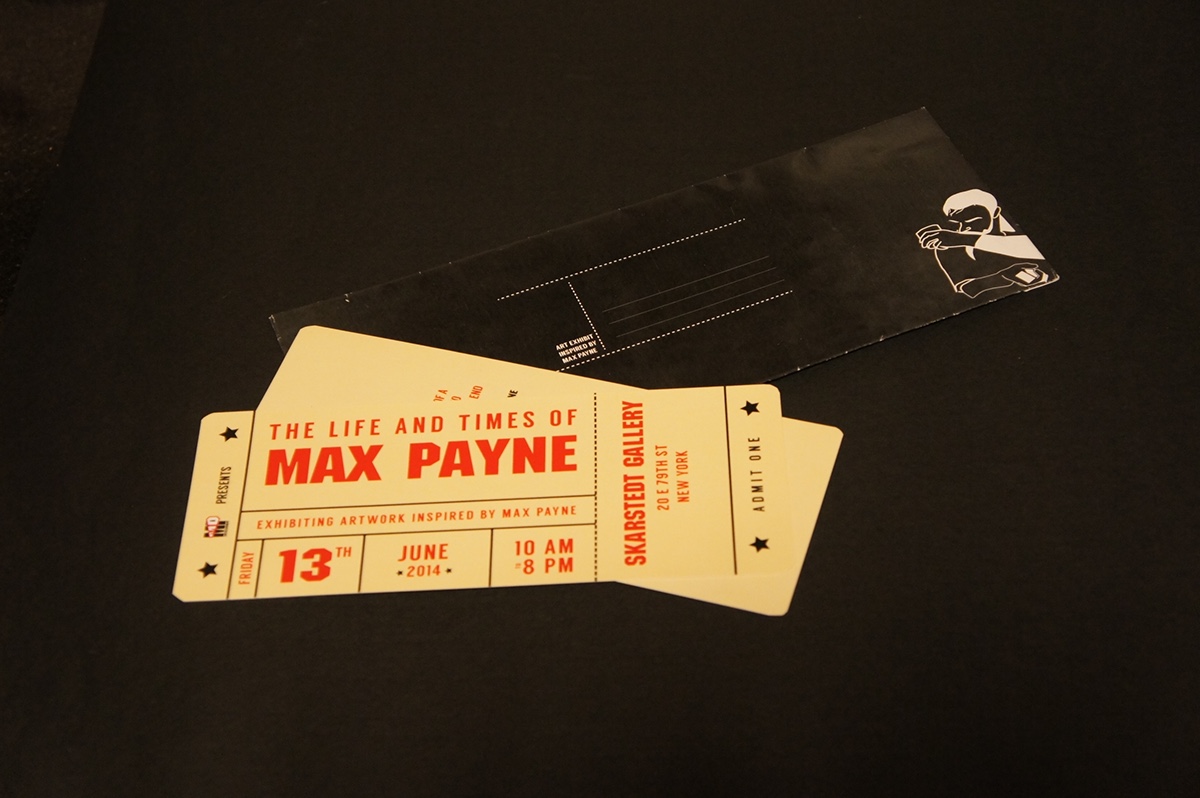 max payne Event Poster red black illustrated