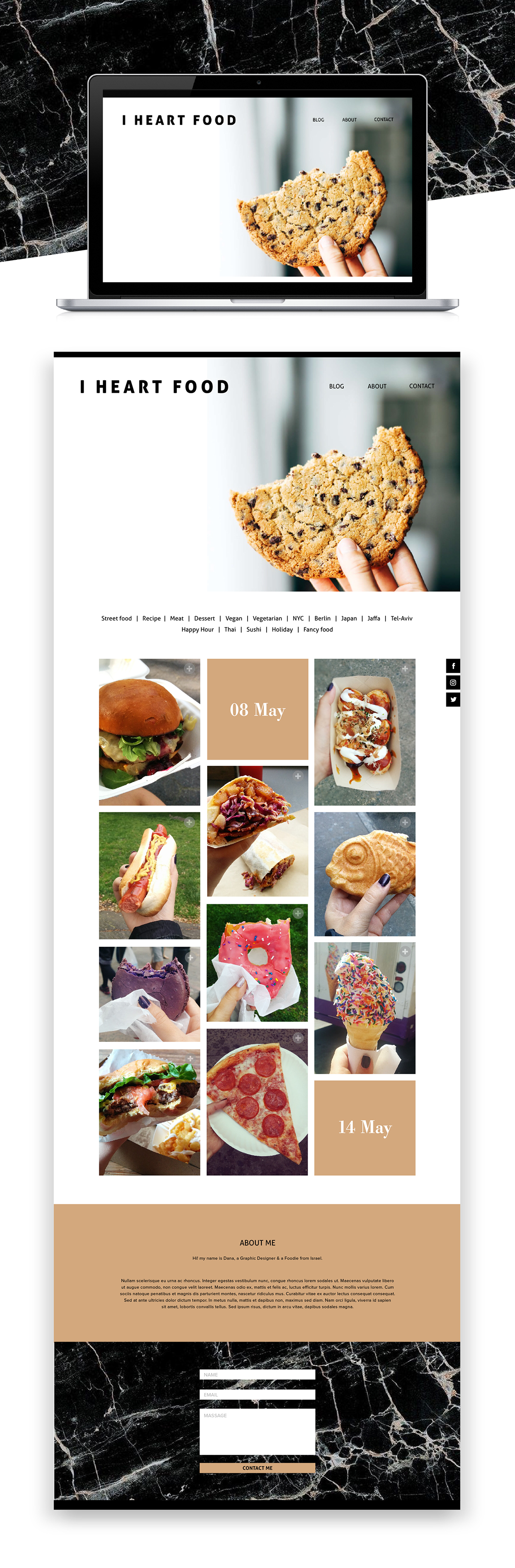 Blog food blog UI Web Design  Photography  food photography foodie nyc Food  I Love FOOD