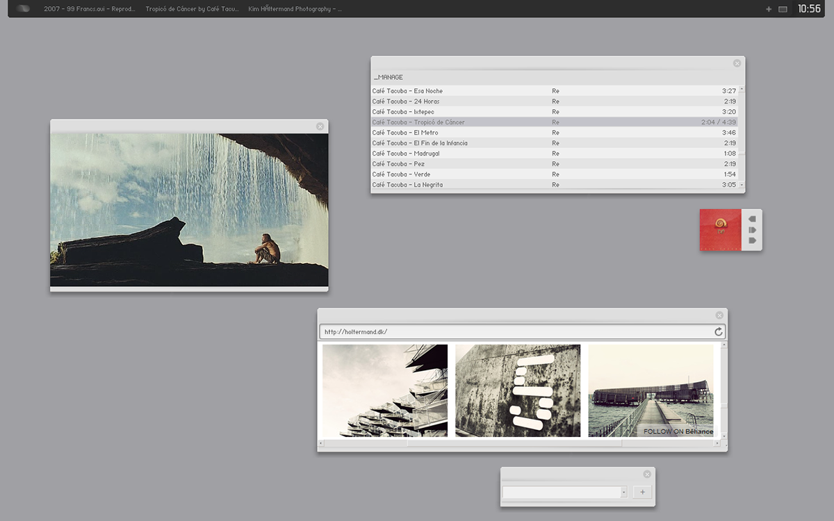 UI customization gray minimalistic desktop modding screenshot