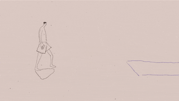 animation  2DAnimation music video de la otra vez banco de supentes swimming