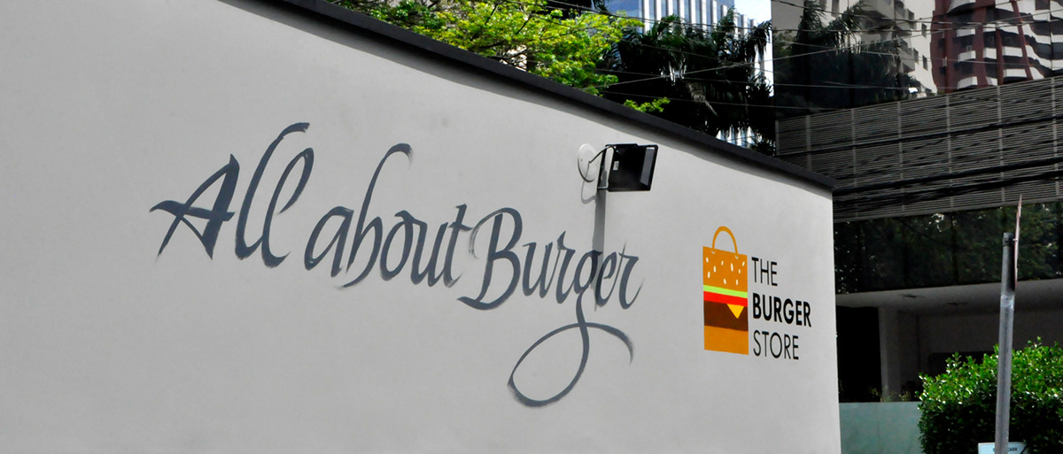 signpaiting lettering Calligraphy   hamburger burger fachada placas graphicdesign decoration art