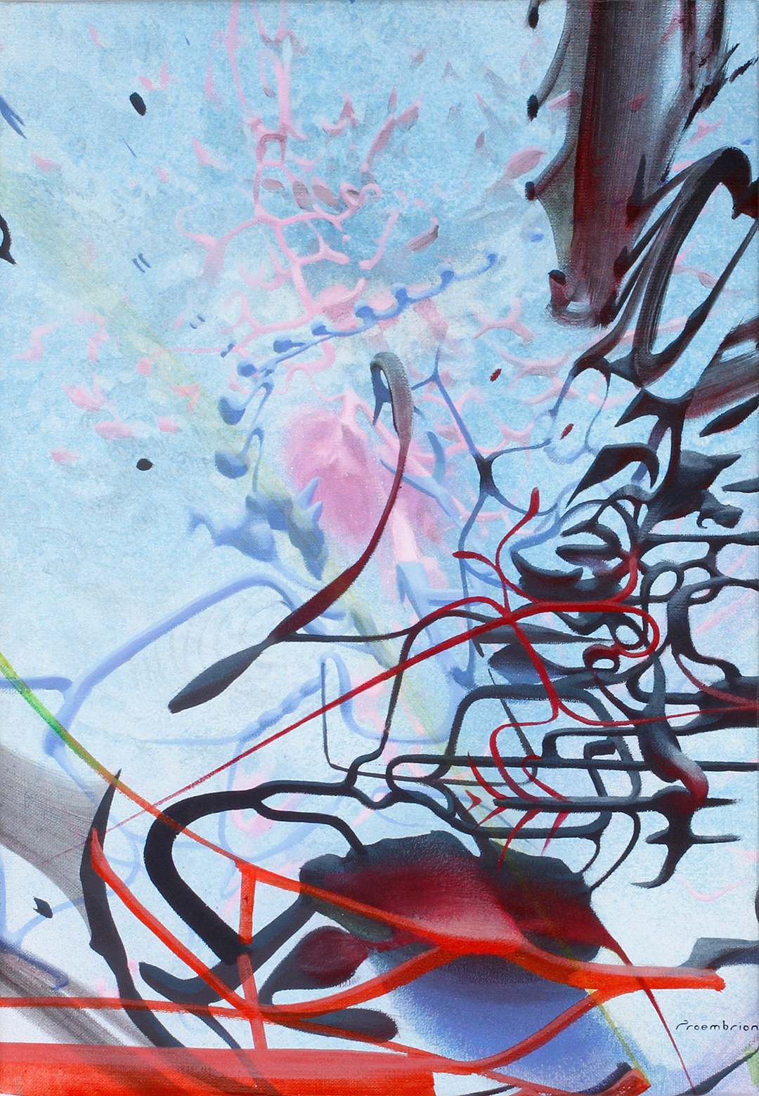 proembrion GRAFFUTURISM surrealabstraction RGB acrylic on canvas