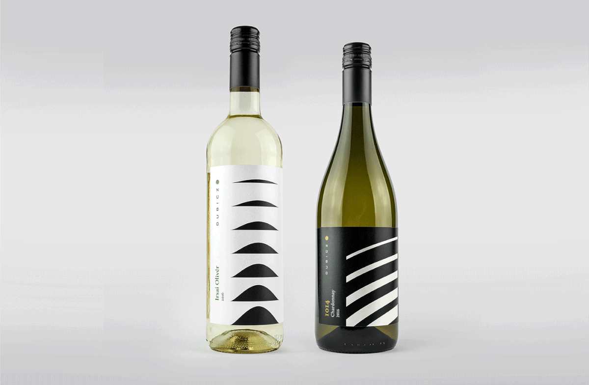 wine label wine package geometric minimalist winery branding  dubicz