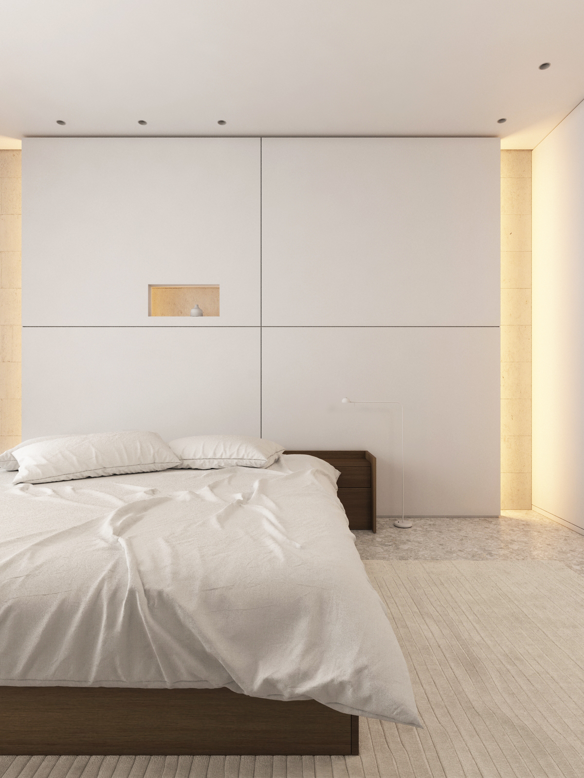 interior design  architecture design Minimalism minimal White stone details light