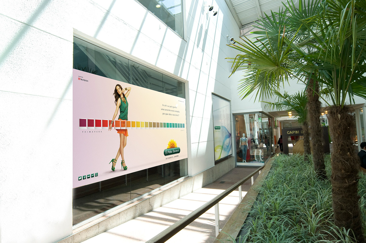 Shopping mall Ambient spring summer pantone color palette