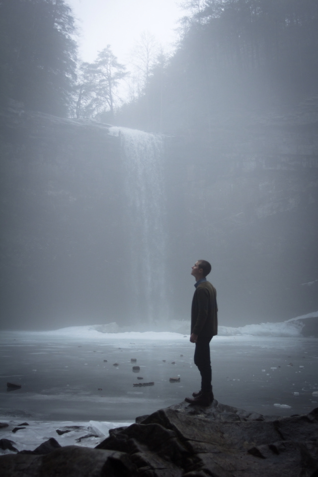 falls waterfall ice photoshoot explore adventure Canon 60d fog ethereal dream