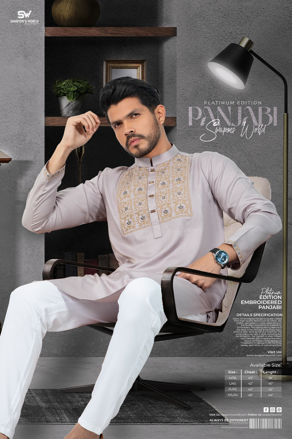Clothing Fashion  design panjabi Advertising  ads banner post social media Instagram Post