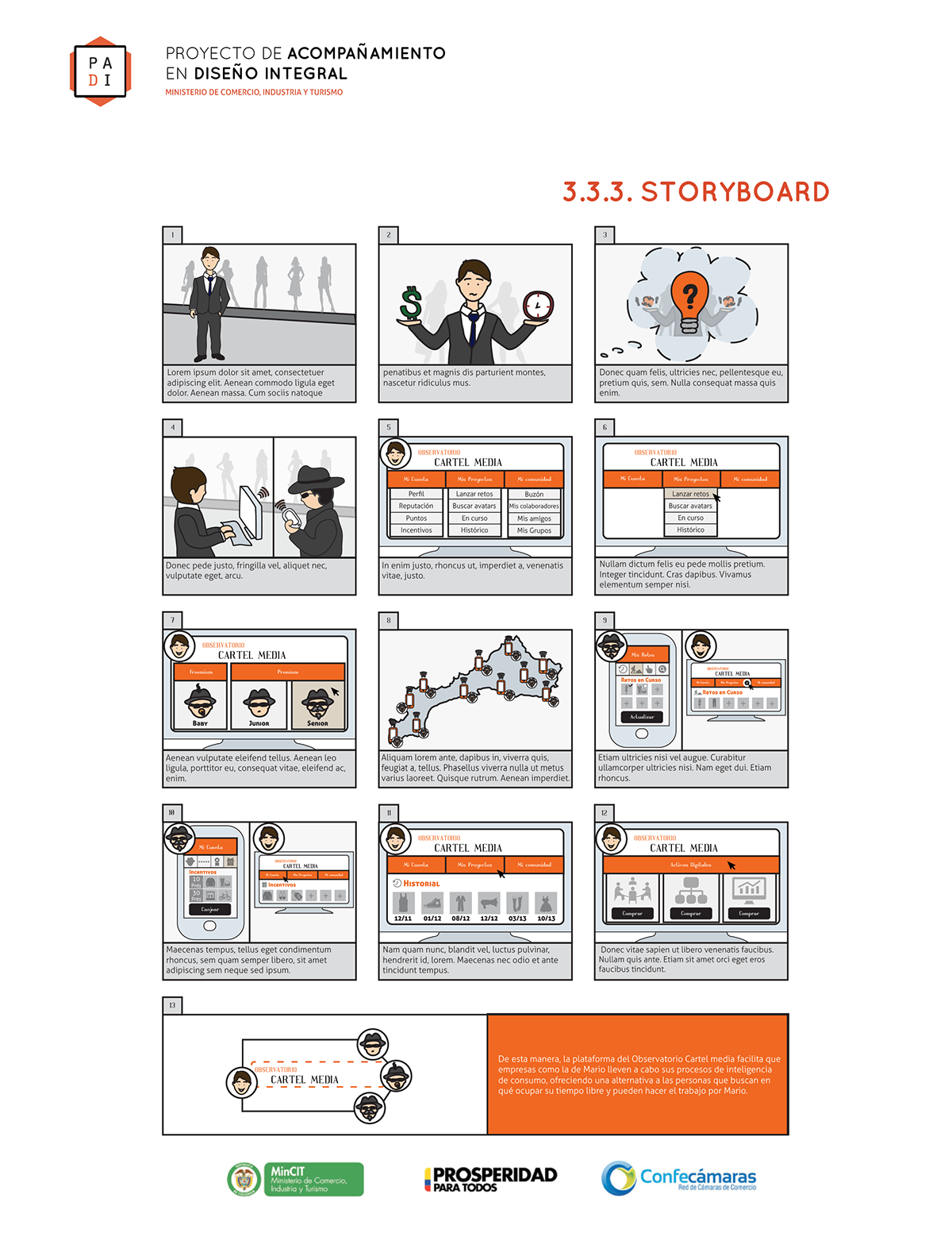 Adobe Portfolio storyboard graphic design  consultancy strategic design