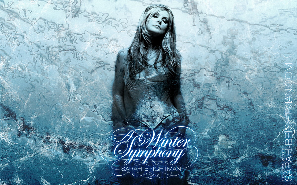 Sarah Brightman Image manipulation contest ice winter Web wallpaper banner