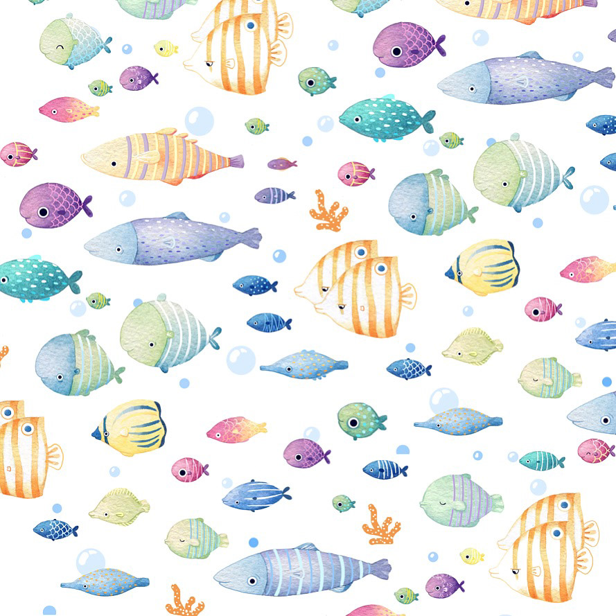 ILLUSTRATION  childrens illustration childrens books picture books underwater Ocean Turtle fish blue watercolour sea sea creatures painting  
