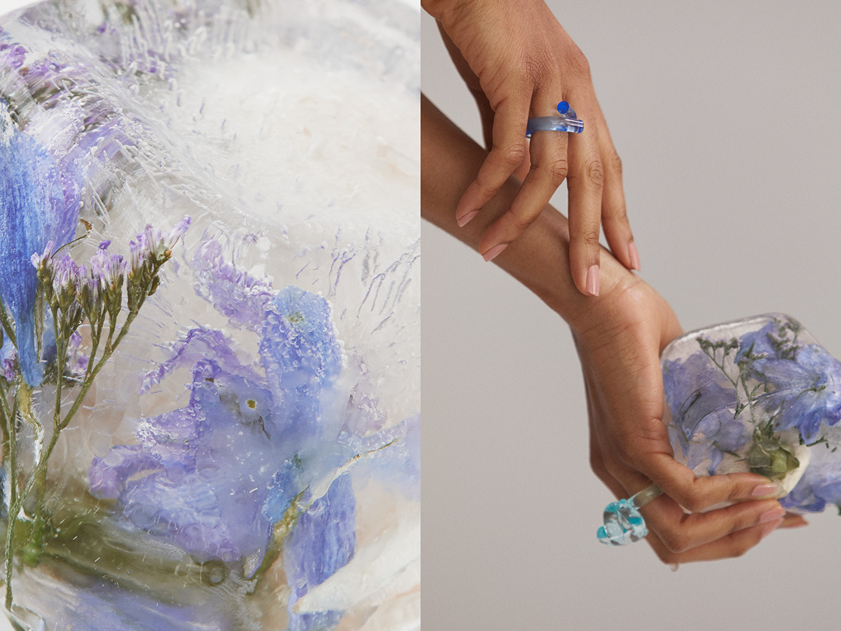 Valerie Madill Nathan Lang art direction  jewelry corey moranis ice Flowers editorial