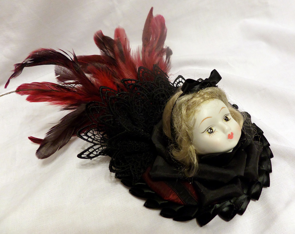 Victorian gothic Hats costume millinery antique avant garde baroque dolls Fashion 
