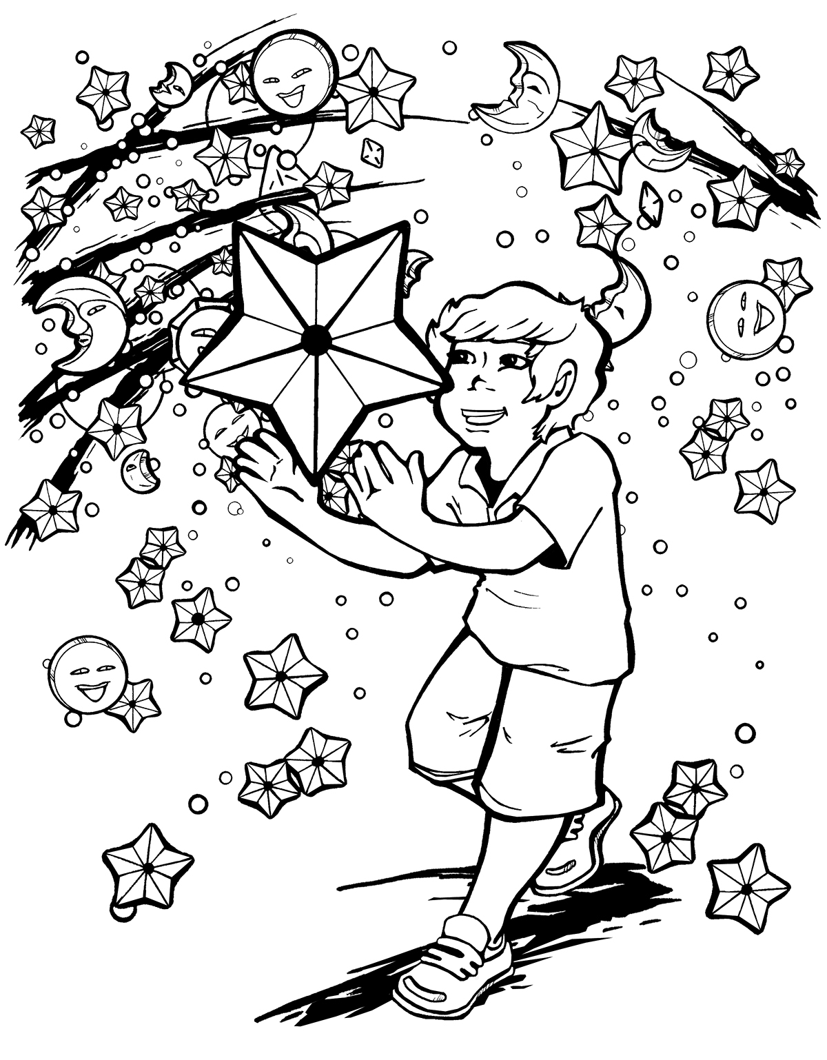 mobot Missouri Botanical Garden Chinese Lantern Festival coloring book children's illustration