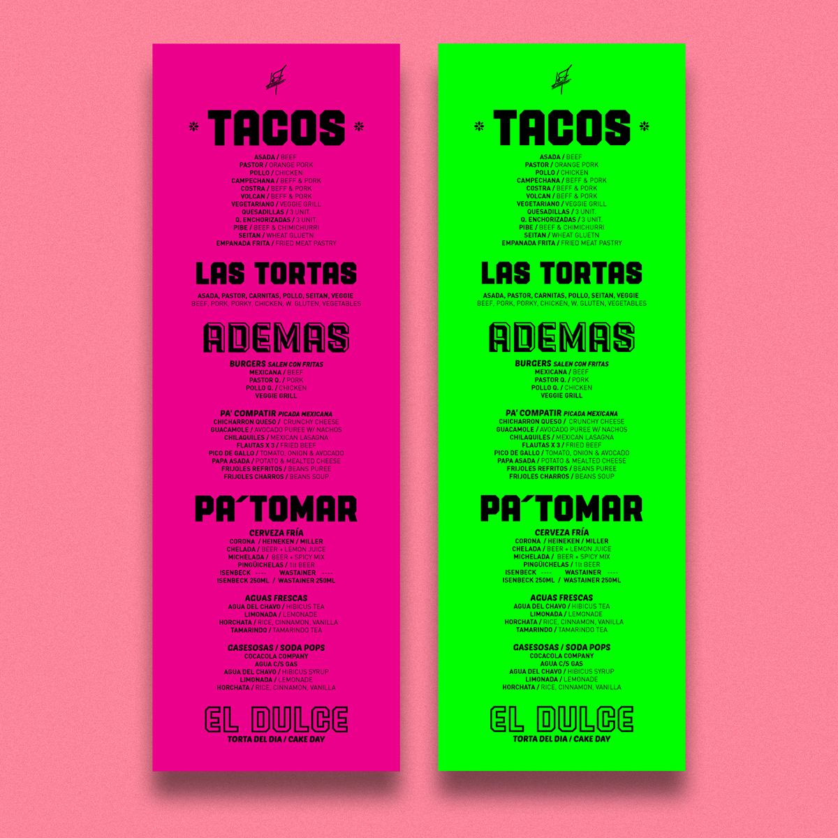 Tacos Mexican mexico restaurant identity paint chile salsas argentina taqueria bar tipografias menu PICANTE uniforms