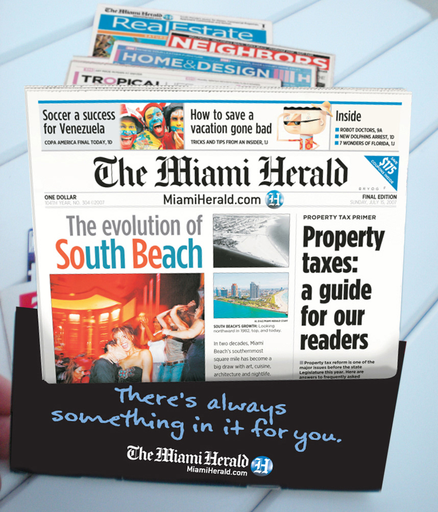 product brochure The Miami Herald El Nuevo Herald Newspaper Marketing