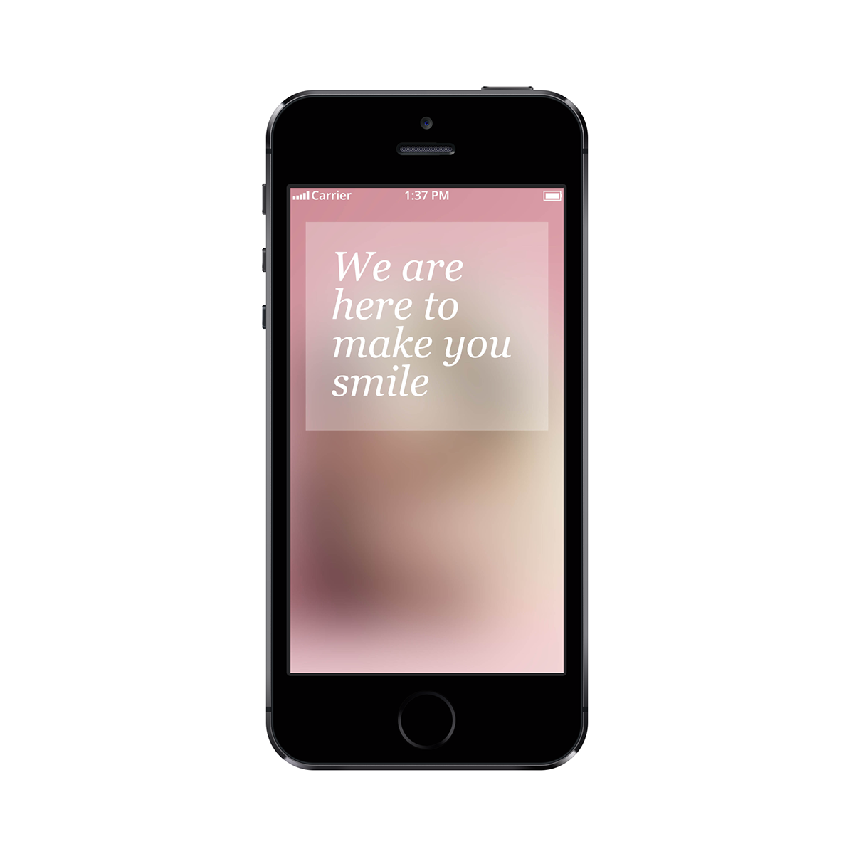 Desgin pink piggy smile Project funny cute happy