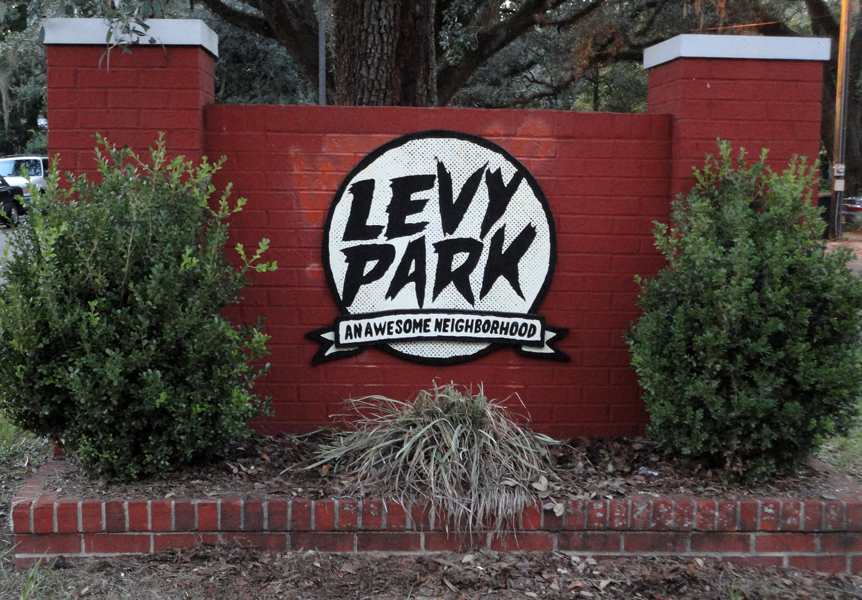 levy park neighborhood sign Tallahassee florida
