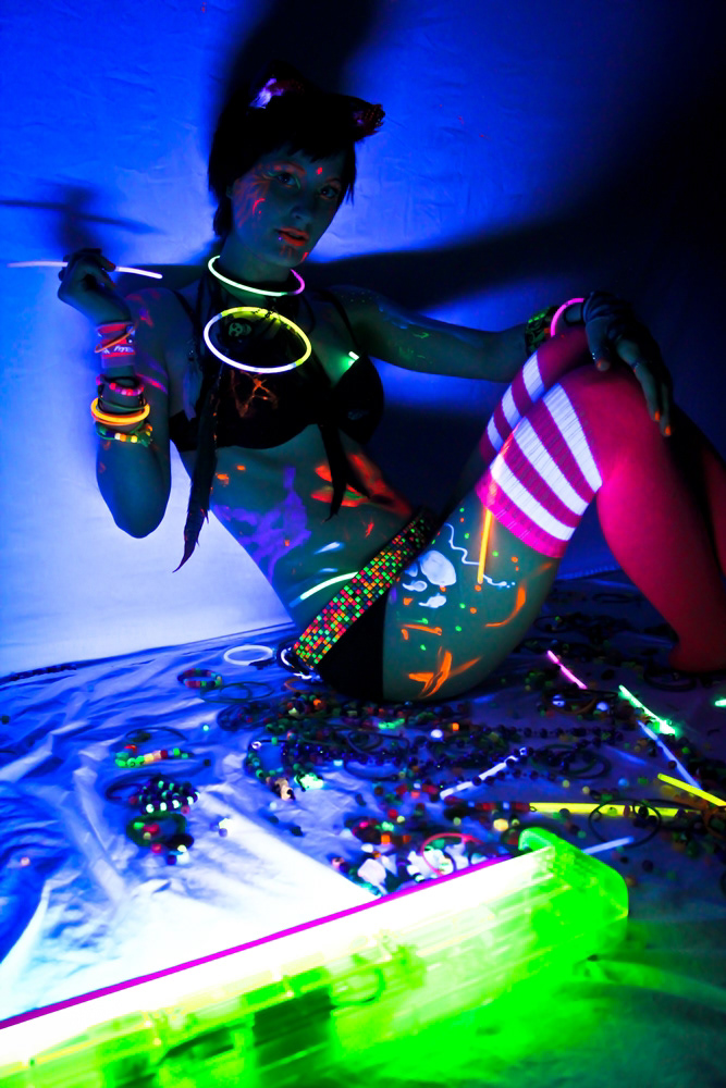 electric youth black light neon vibrant