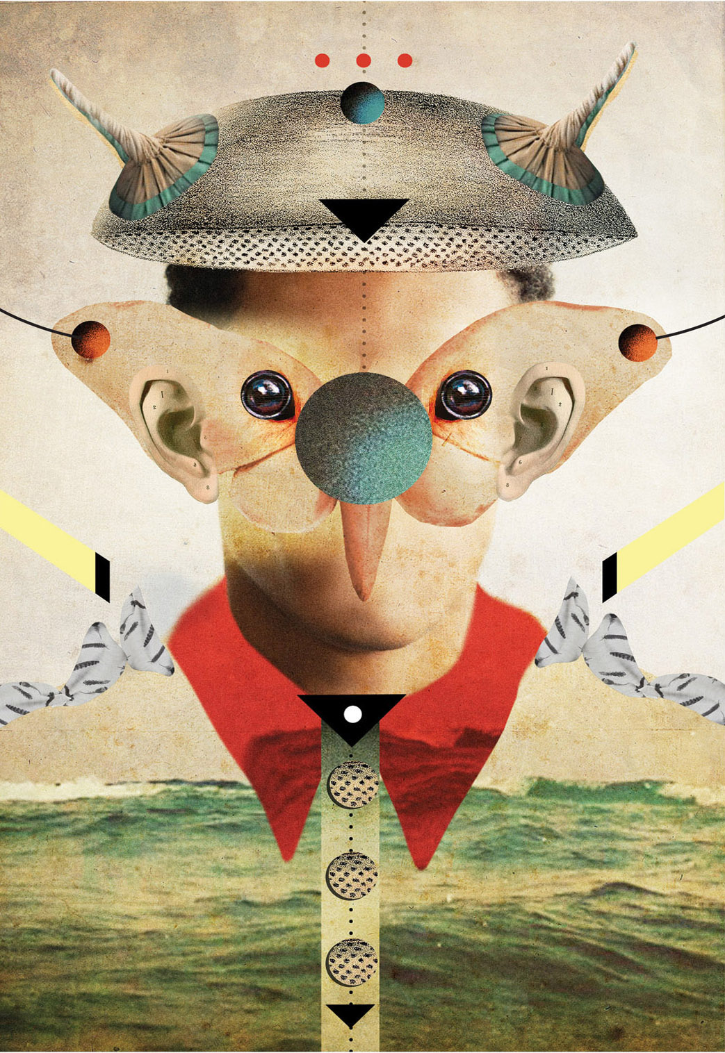 collage identity mixed media bauhaus Collageart contemporaryart design face Ocean surrealism