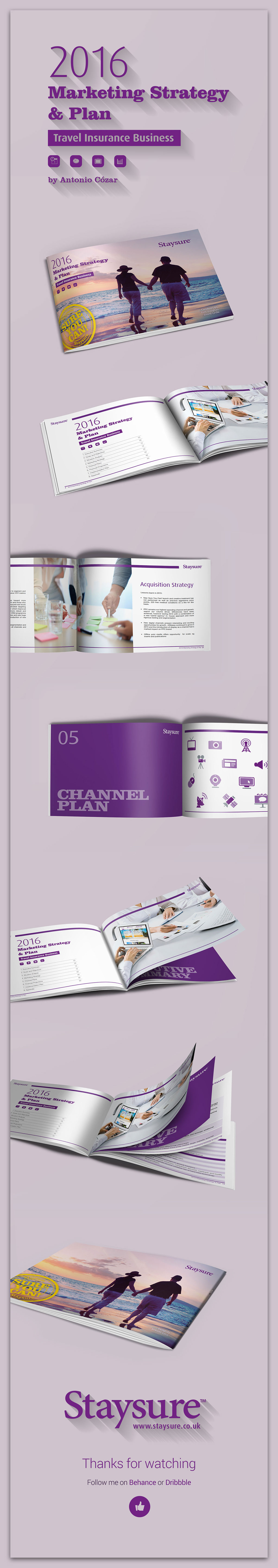 Staysure insurance marketing   brochure purple