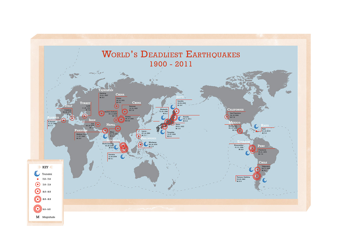 World's Deadliest Disasters Volcanic Eruptions Earthquakes posters iPad App
