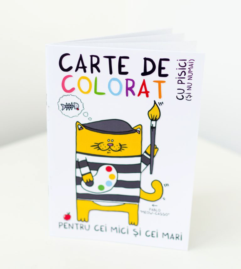 coloring book carte de colorat pisici cats meow funny coloring book Iasi paw