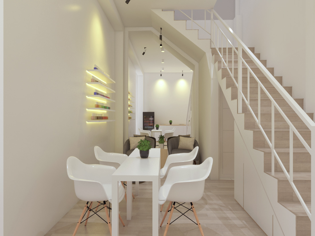 beauty salon interior design  Interior interiors architecture visualization Render vray 3ds max archviz