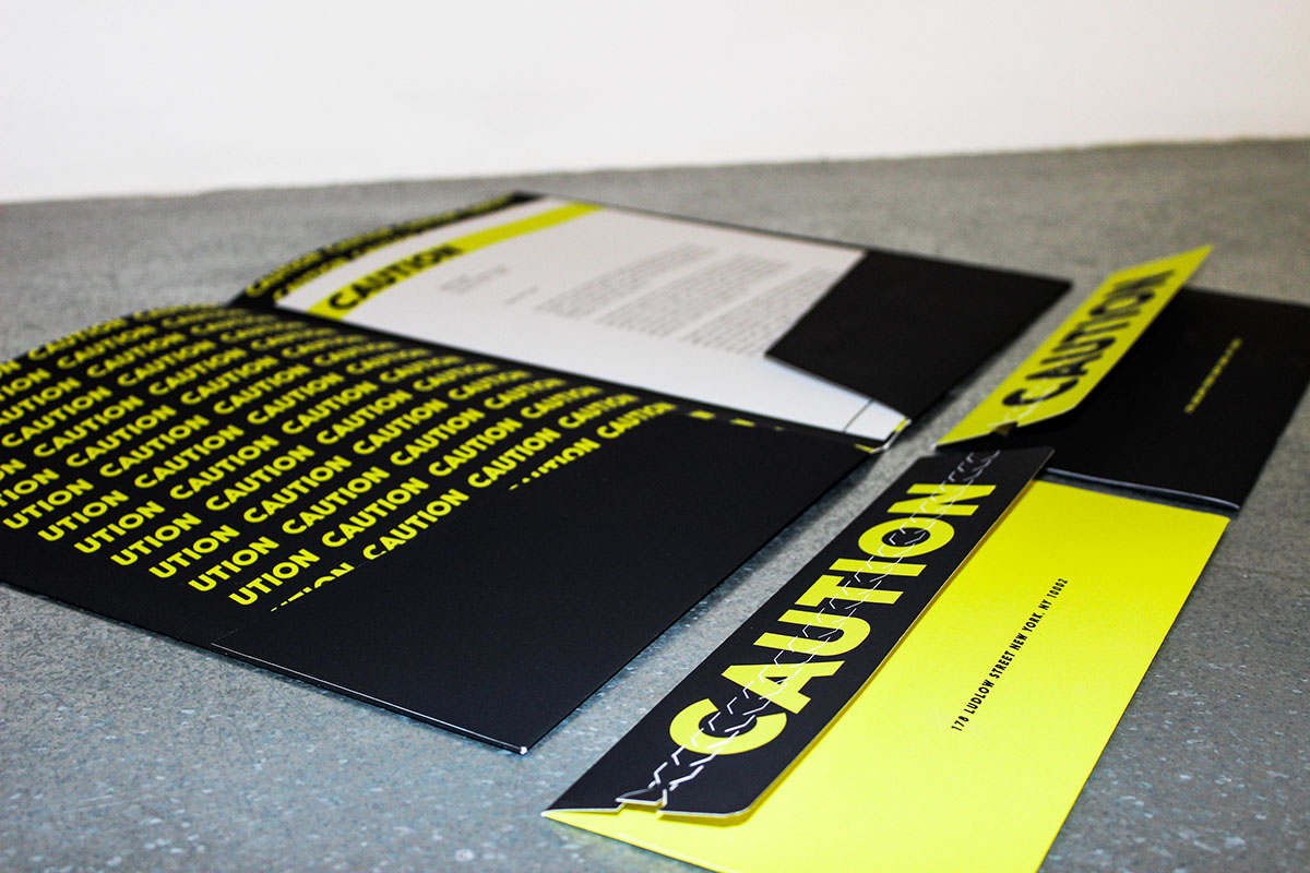 identity caution design firm stationary Promotional