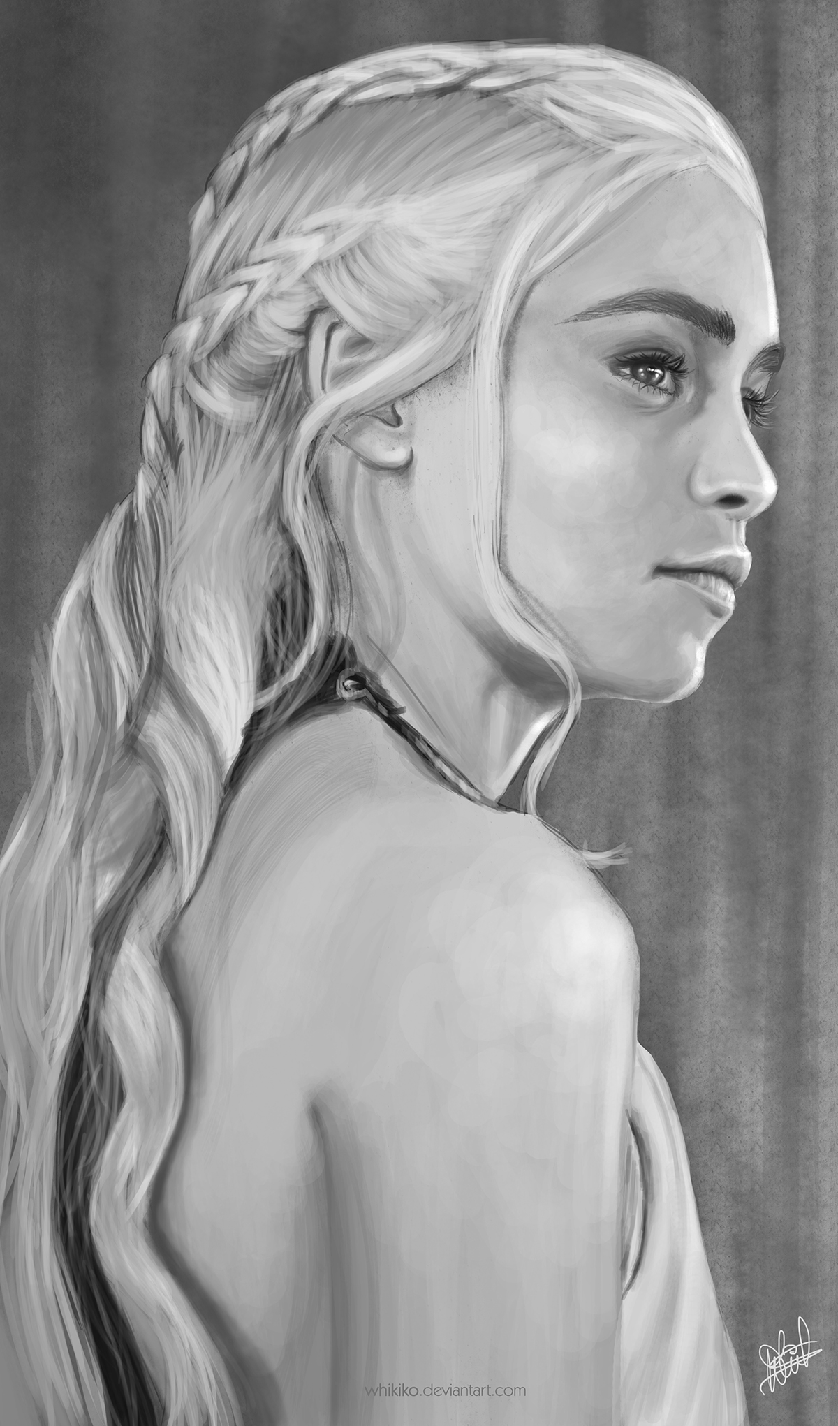 khaleesi mhysa Game of Thrones mother of dragons daenerys targarien tyrion lannister lannister got Realism hbo wacom ygritte you know nothing portrait
