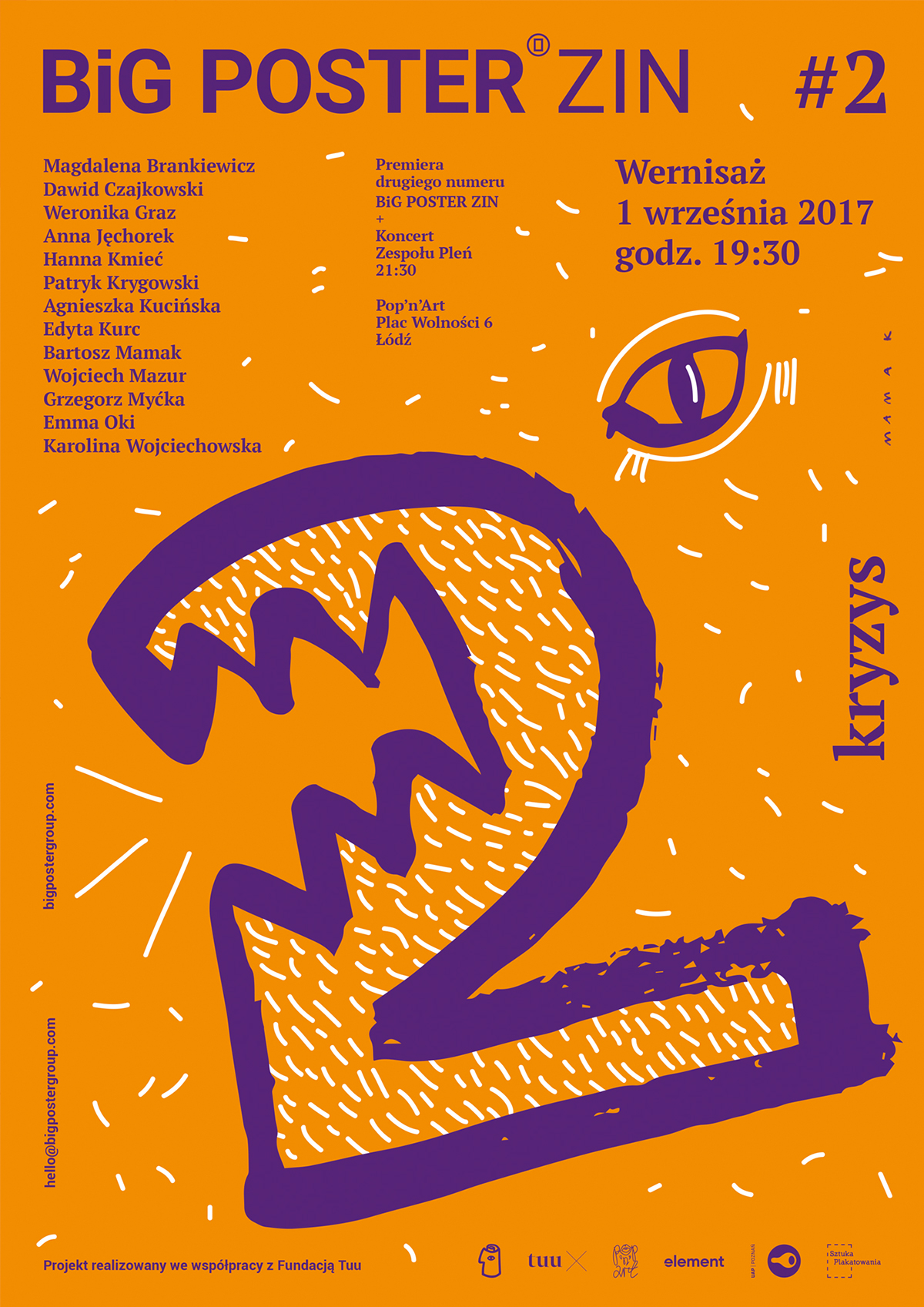 Event poster posters ILLUSTRATION  typography   art mamak bartoszmamak