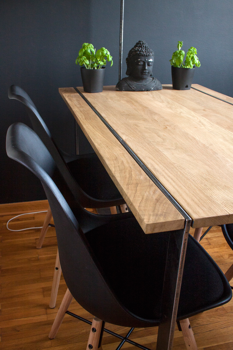 #oaktable #tabledesign #woodmetaltable #handmade furniture #custome furniture #unique table design #ikaadesign maple mapletable Unique