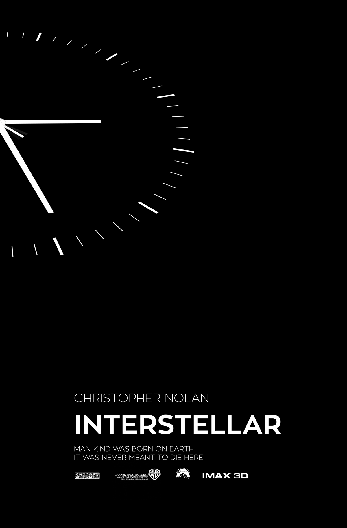 interstellar christopher nolan poster Movies minimal black White watch gravity iMAX Paramount syncopy Space  earth apps