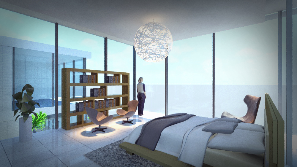 INTERIOR RENDERING rendering 3dmax Tower Apartment